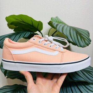 🍑NEW🍑 Vans Ward Tropical Peach Canvas Sneakers